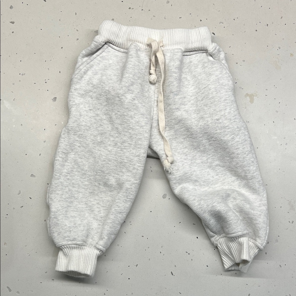 By Billie- Cozy Gray Kids Sweatpants